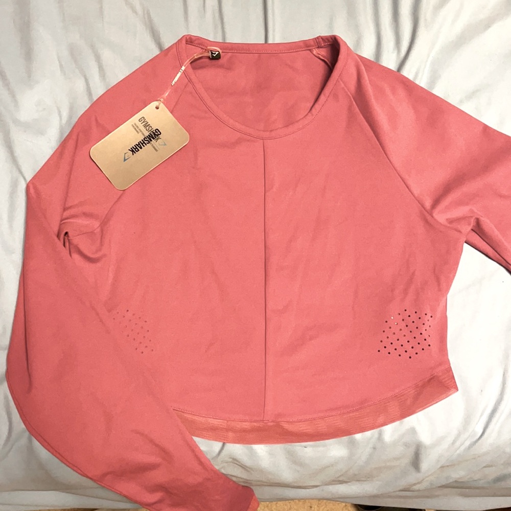 Whitney Simmons x Gymshark Long Sleeve Crop - Pink